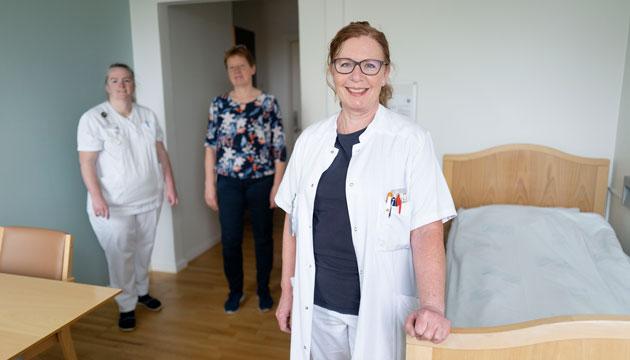 Sygeplejerske Lone Volsgaard,  koordinator Anne Marie Dahlgaard og endokrinolog Jenna Rosenqvist Ibsen. Foto: Lars Horn / Baghuset 