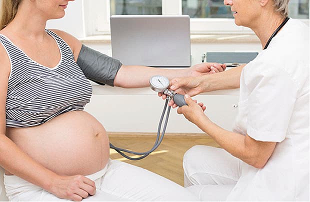 Blodtryksmåling i graviditeten hos egen læge.