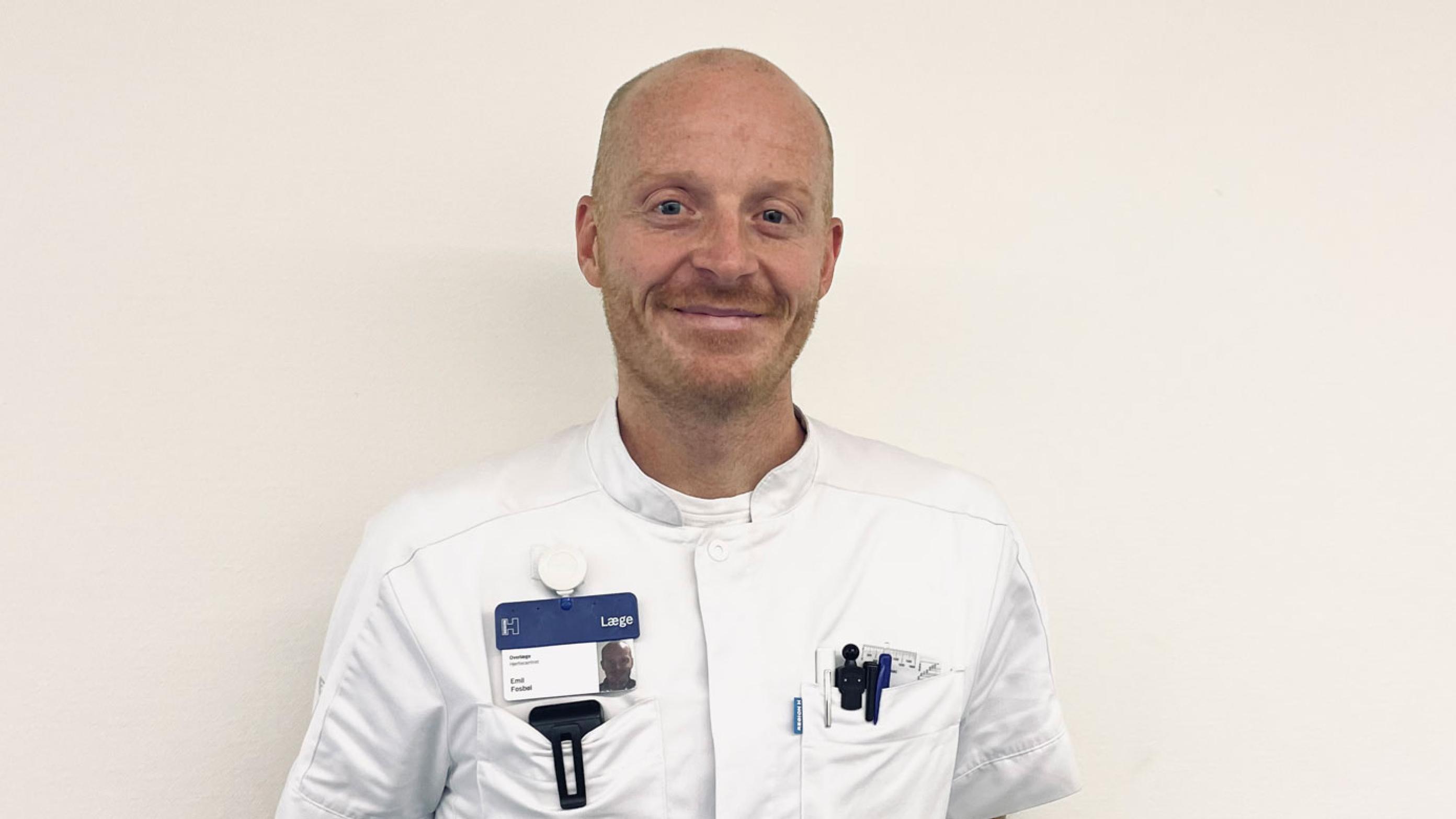Emil Fosbøl, overlæge på Hjerteafdelingen på Rigshospitalet. Foto: Mie Brandstrup.