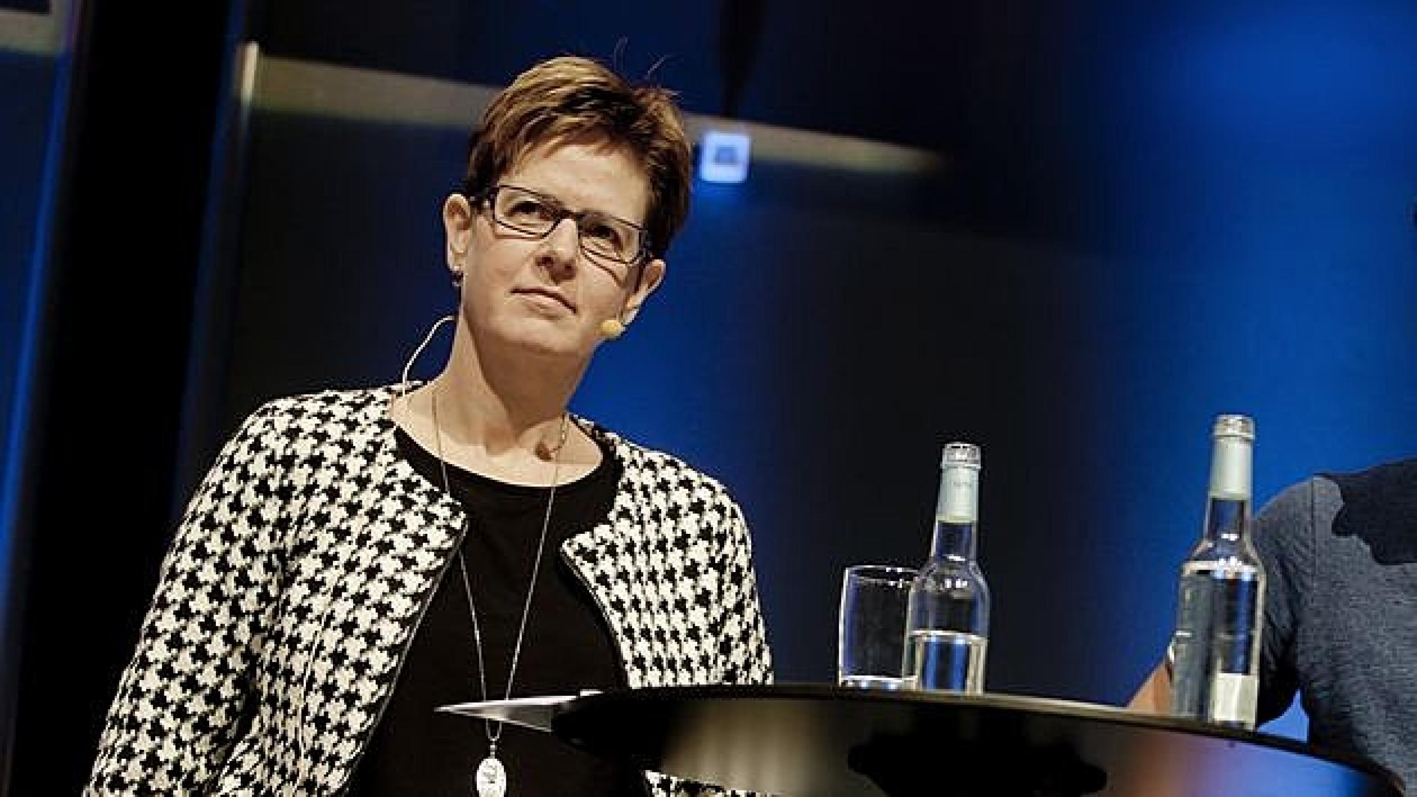 Ulla Astman (S), formand for Sundhedsudvalget i Danske Regioner, under debatten om rekruttering på Lægedage onsdag. Foto: Claus Boesen.