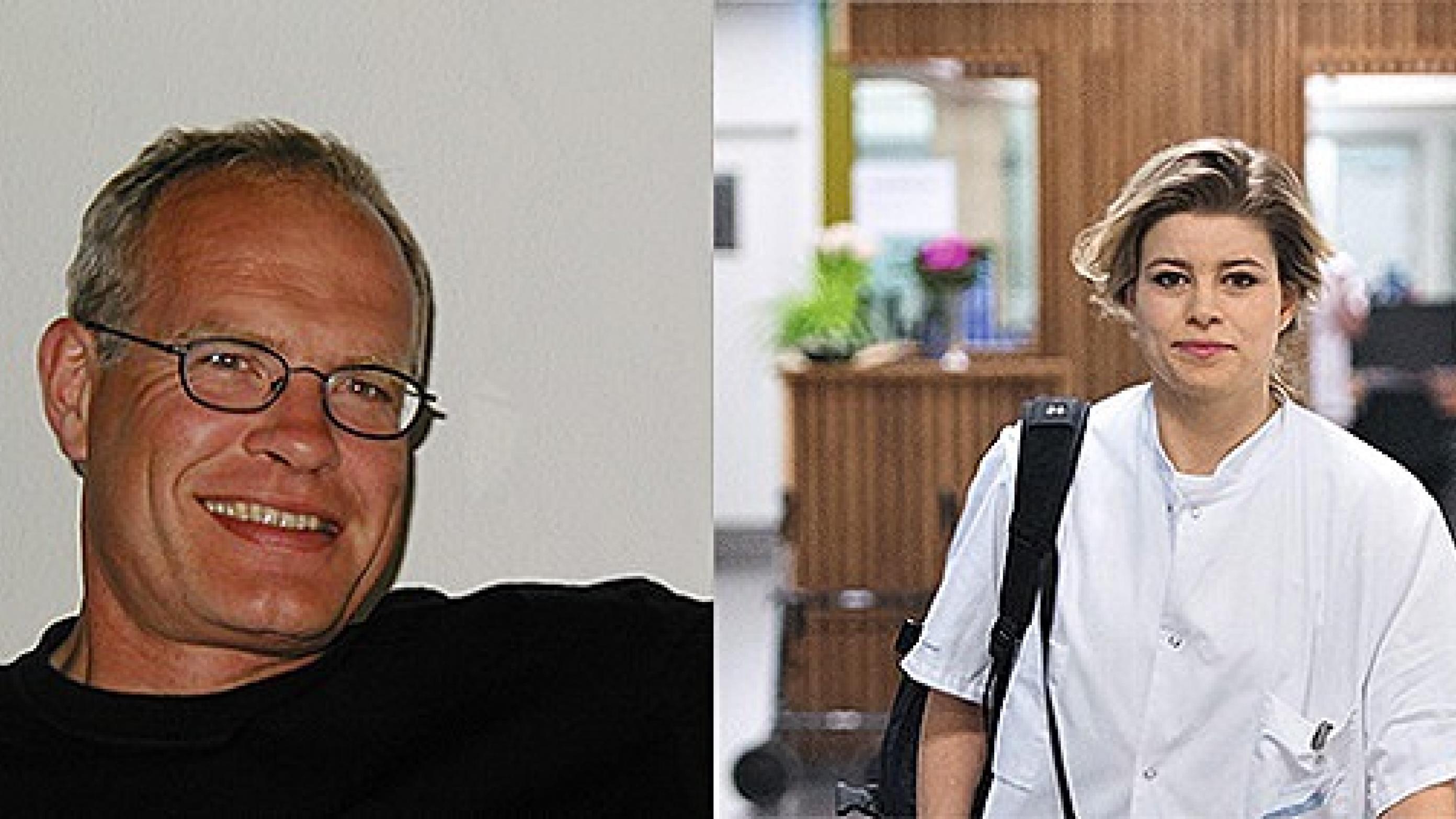 Professor Øjvind Lidegaard og læge Terese Matthesen - begge fra Gynækologisk Klinik på Rigshospitalet.