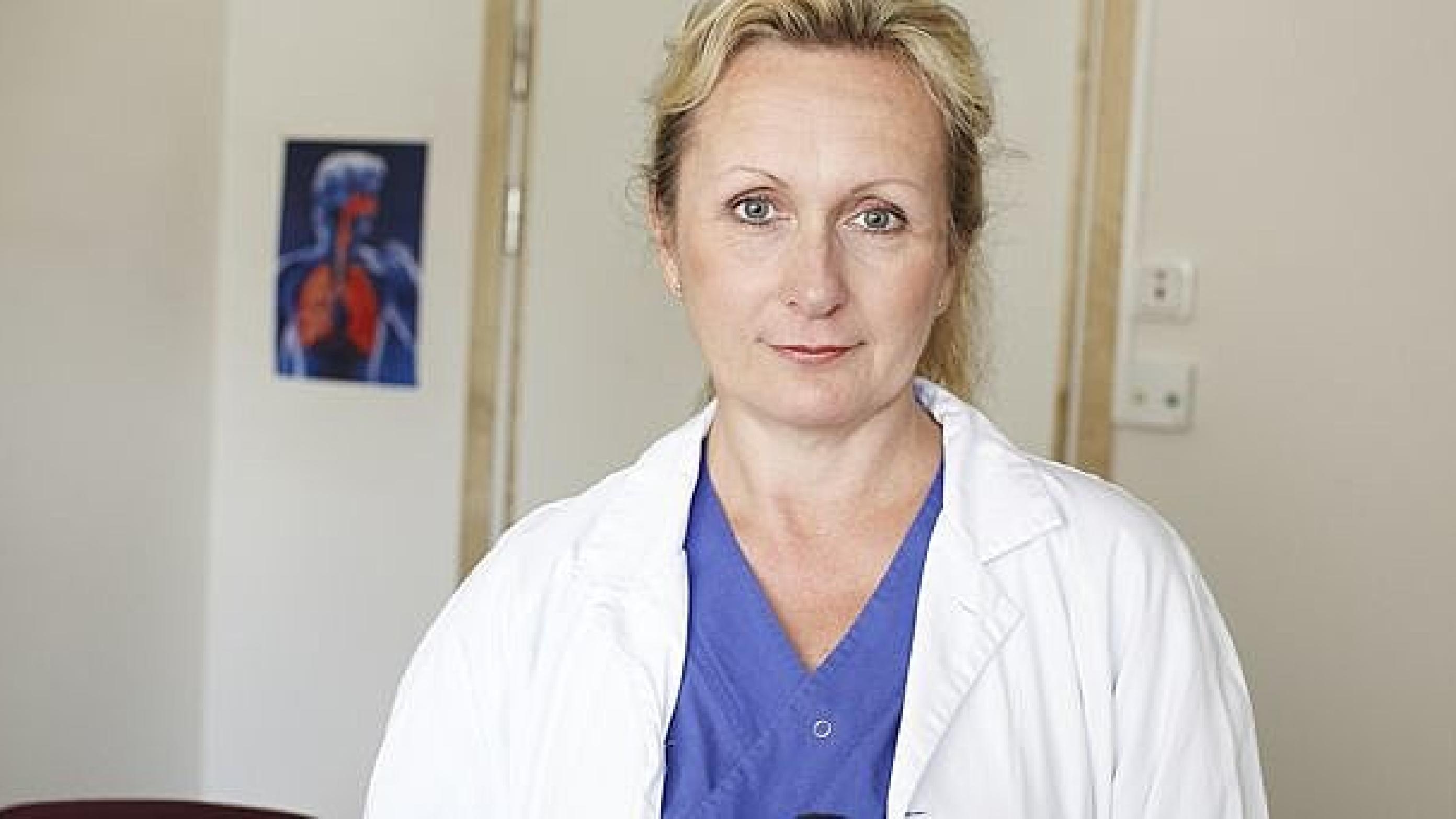 Forskningschef på Angereds Närsjukhus, Ann Ekberg Jansson, leder et af de kvalitetsregistre, der leverer data til det svenske kvalitetssystem. Foto: Angereds Närsjukhus.
