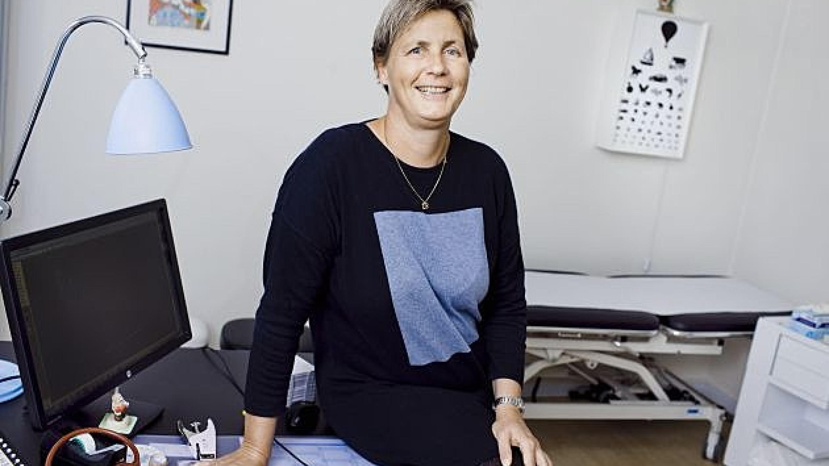 Birgitte Rahbek er praktiserende læge på Frederiksberg. Hun er også medlem af PLO's repræsentantskab og har stemt nej til aftalen. Foto: Claus Boesen