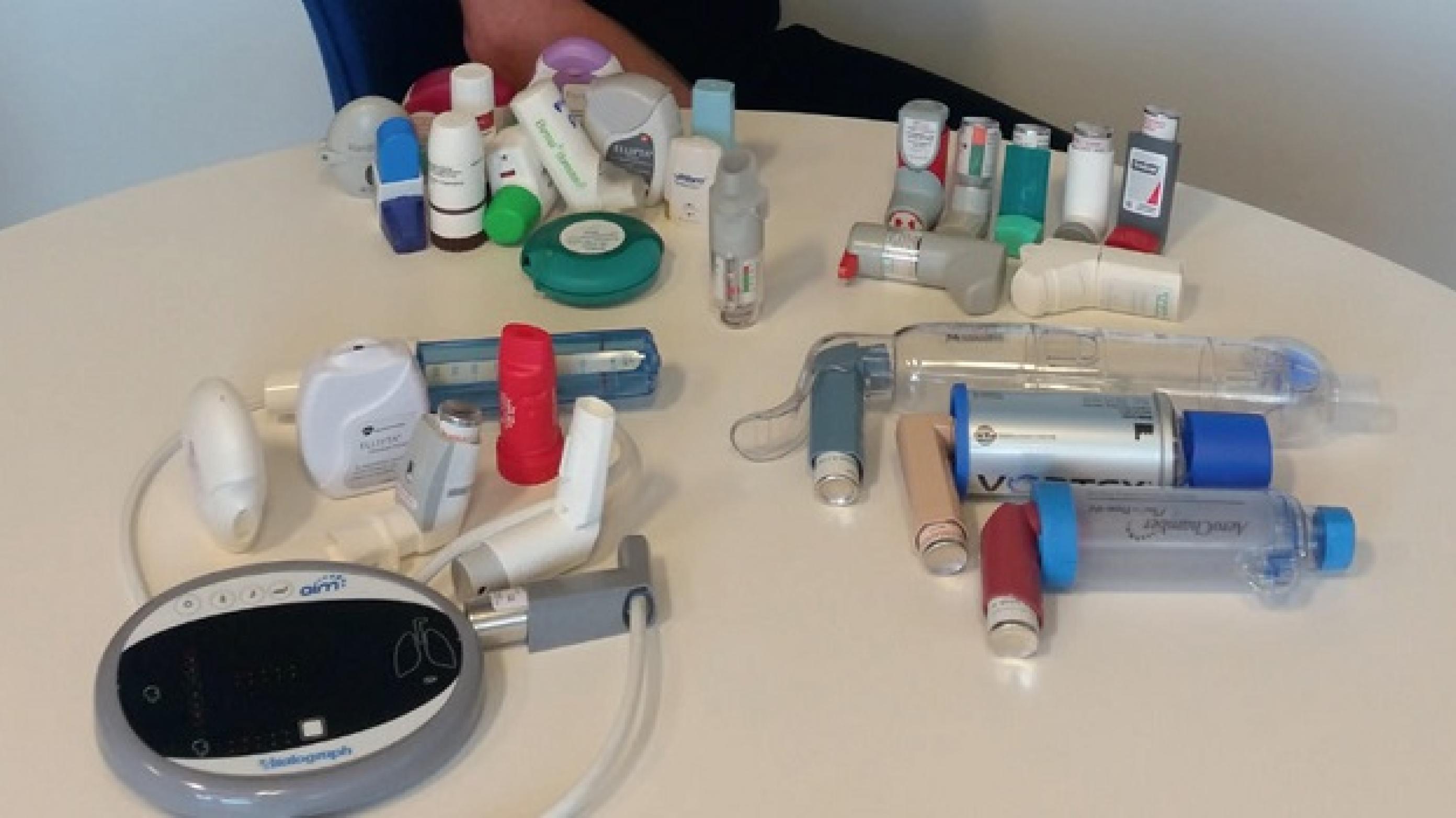 Eksempler på orskellige inhalatortyper ©