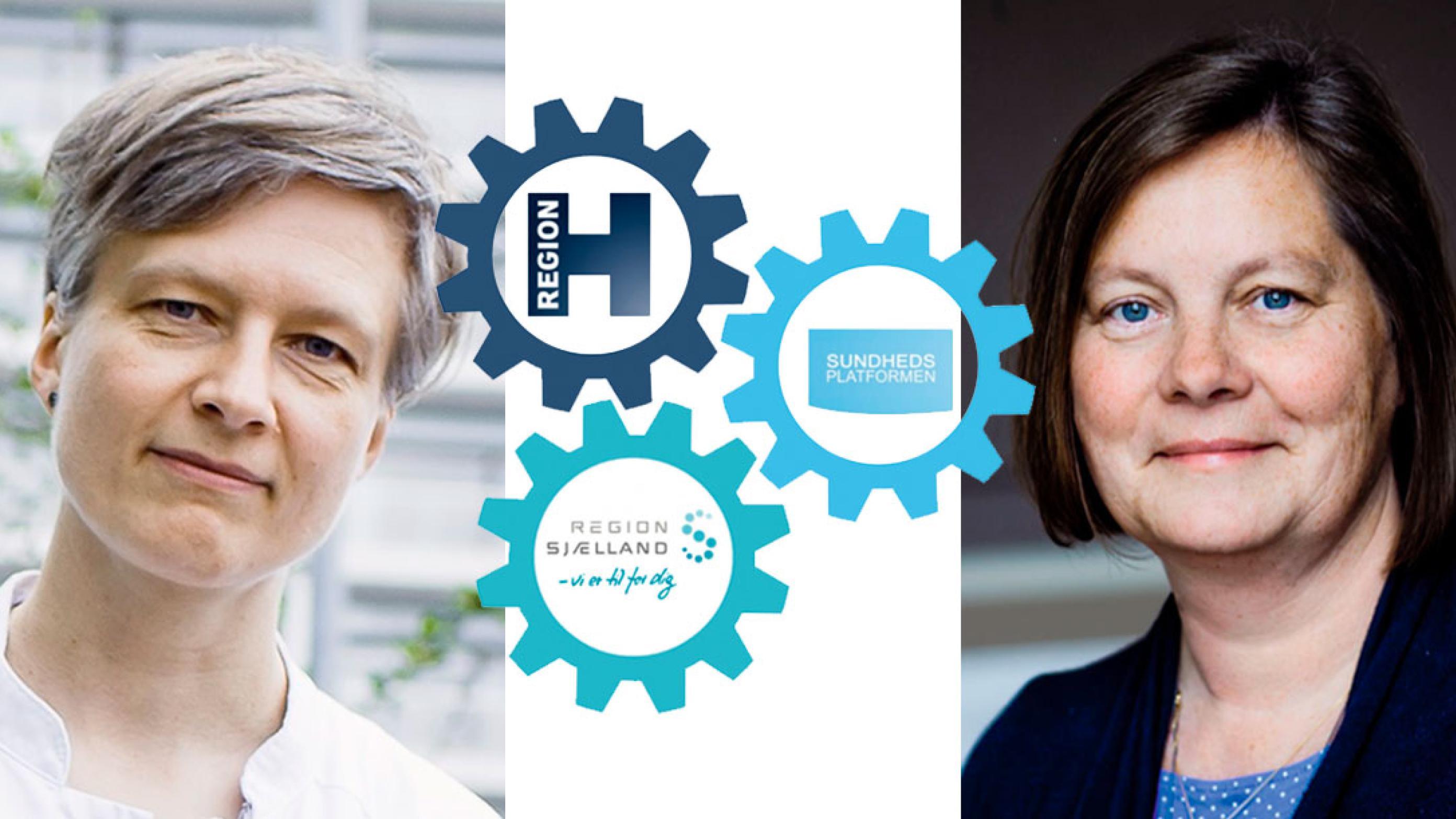 Helga Schultz (tv) og Lisbeth Lintz kræver handling på Sundhedsplatformen. Foto: Claus Boesen/Sundhedsplatformen.