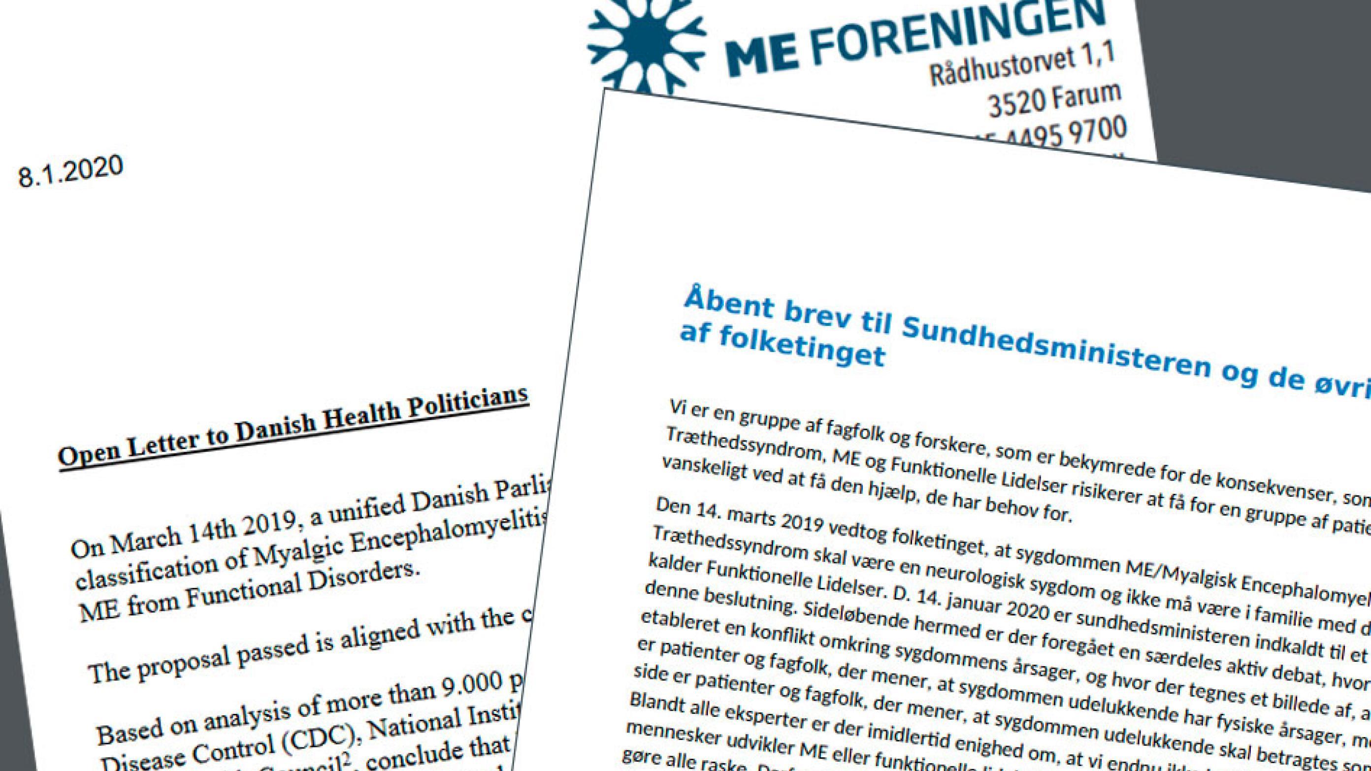 Før samrådet om ME modtog Sundheds- og Ældreudvalget hele to åbne breve med underskrifter fra danske læger. 