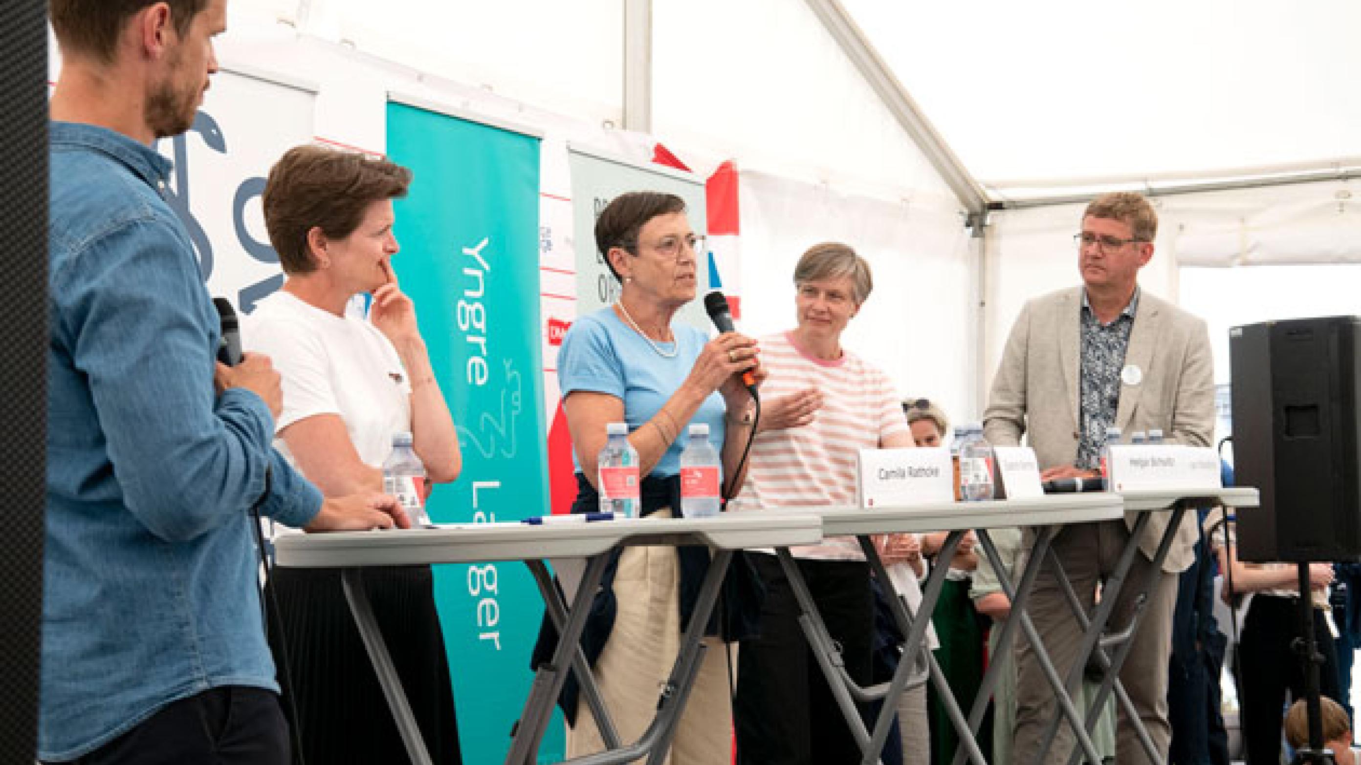 Svend Brinkmann var moderator ved debat med de fire lægeformænd om behandling til døden os skiller. Foto: Nils Meilvang