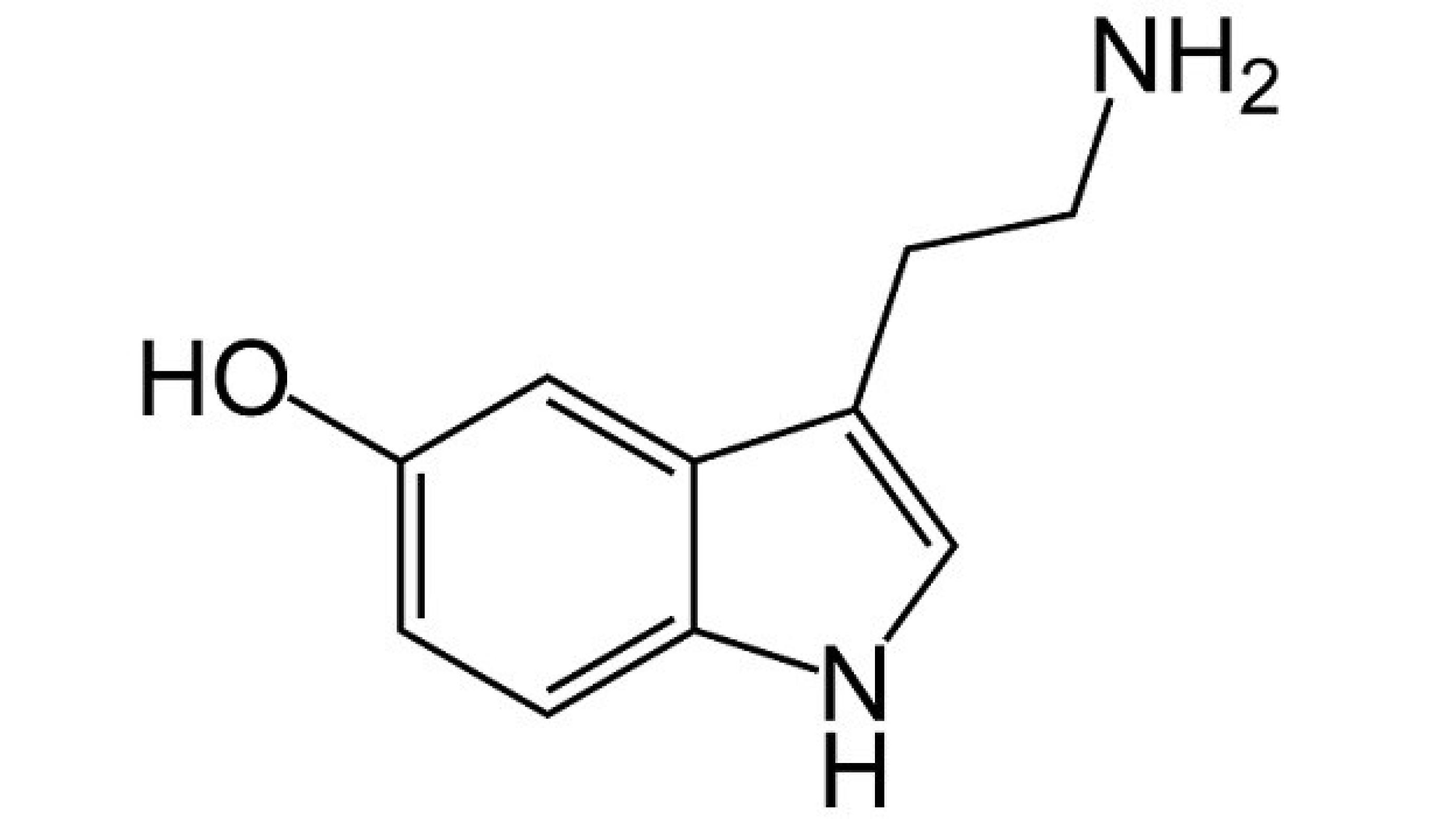 2D-struktur af serotonin